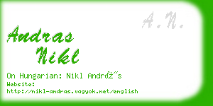 andras nikl business card